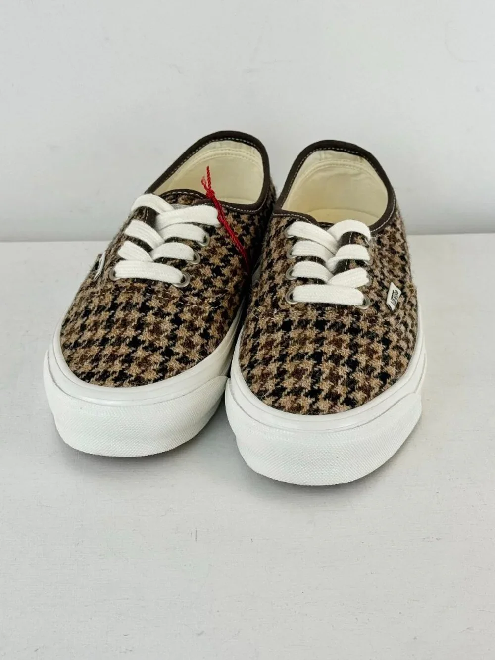 M5 W6.5-VANS Premium Authentic Harris Tweed Sneaker - Brown - 507452
